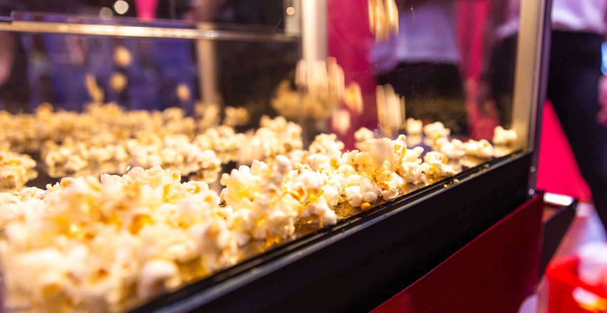 Popcornmaschiene mit Popcorn von der Stadt Reutlingen